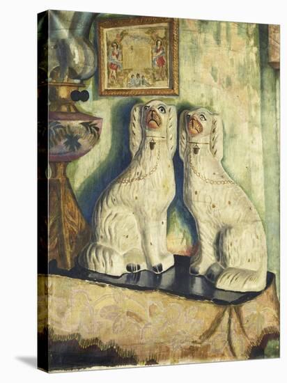 Staffordshire Dogs-Dora Carrington-Stretched Canvas