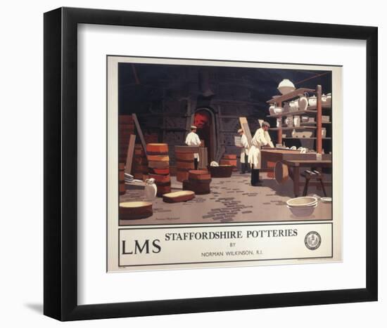 Staffordshire Potteries-null-Framed Art Print