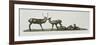 Stag and Deer with Fawns-Rembrandt Bugatti-Framed Giclee Print