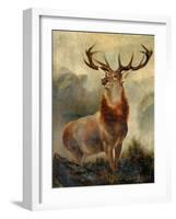 Stag At Bay-James Ford-Framed Giclee Print