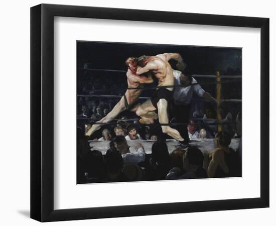 Stag at Sharkey’s, 1909-George Bellows-Framed Art Print