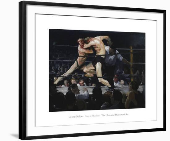 Stag at Sharkey’s, 1909-George Bellows-Framed Art Print