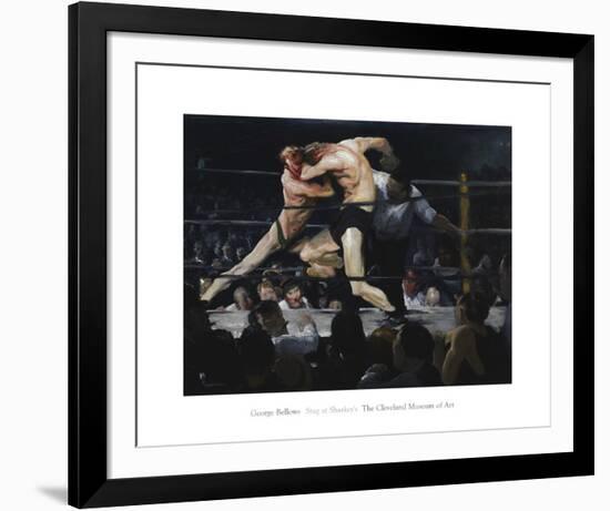 Stag at Sharkey’s, 1909-George Bellows-Framed Art Print