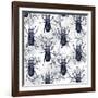 Stag Beetles, 2017-Andrew Watson-Framed Giclee Print