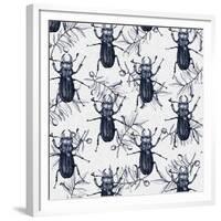 Stag Beetles, 2017-Andrew Watson-Framed Giclee Print