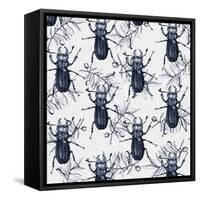 Stag Beetles, 2017-Andrew Watson-Framed Stretched Canvas