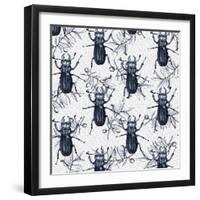 Stag Beetles, 2017-Andrew Watson-Framed Giclee Print