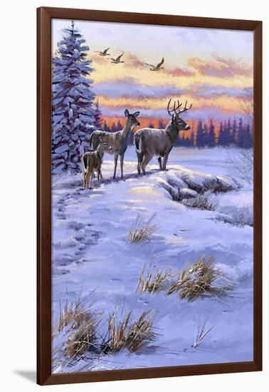 Stag Family-The Macneil Studio-Framed Giclee Print