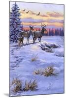Stag Family-The Macneil Studio-Mounted Giclee Print