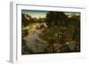 Stag Hunt with the Elector Frederick the Wise, 1529-Lucas Cranach the Elder-Framed Giclee Print