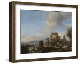 Stag Hunt-Philips Wouwerman-Framed Art Print