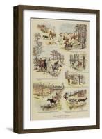 Stag Hunting in Normandy-null-Framed Giclee Print