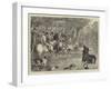 Stag Hunting in Surrey, Taking the Deer, Shackleford Pond-Basil Bradley-Framed Giclee Print