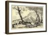 Stag Hunting Scene-Adam Pynacker-Framed Giclee Print