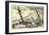 Stag Hunting Scene-Adam Pynacker-Framed Giclee Print