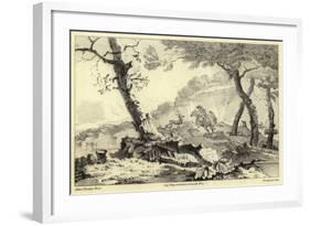 Stag Hunting Scene-Adam Pynacker-Framed Giclee Print