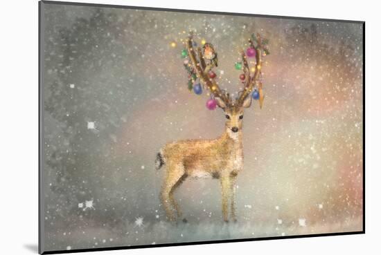 Stag of Winter-Claire Westwood-Mounted Art Print