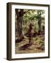 Stag on Alert in Wooded Clearing-Rosa Bonheur-Framed Giclee Print