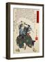 Stage Actor in a Warrior Costume, 1769-1825-Utagawa Toyokuni-Framed Giclee Print