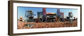 Stage and Audience at Live Aid Concert, to Benefit Famine-Stricken African People-null-Framed Photographic Print