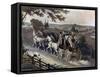 Stage Coach, 1822-John Watson-Framed Stretched Canvas