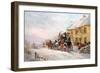 Stage Coach Outside a Tavern, Bath 1819-J.C. Maggs-Framed Giclee Print