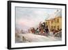 Stage Coach Outside a Tavern, Bath 1819-J.C. Maggs-Framed Giclee Print