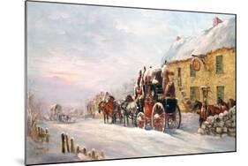 Stage Coach Outside a Tavern, Bath 1819-J.C. Maggs-Mounted Giclee Print