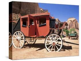 Stage Coach Outside Goulding's Museum, Monument Valley, Arizona/Utah Border, USA-Ruth Tomlinson-Stretched Canvas