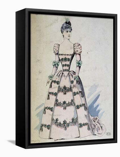 Stage Costume for Adriana Lecouvreur-Eugene Scribe-Framed Stretched Canvas