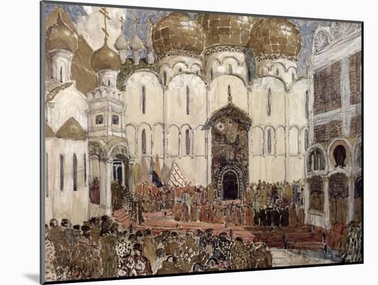 Stage Design For Boris Godunov by Musorgsky, 1908-Aleksandr Jakovlevic Golovin-Mounted Giclee Print