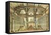 Stage Design for the Ballet Caesar in Egypt by G. Haendel, 1834-Andreas Leonhard Roller-Framed Stretched Canvas