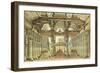 Stage Design for the Ballet Caesar in Egypt by G. Haendel, 1834-Andreas Leonhard Roller-Framed Giclee Print