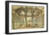 Stage Design for the Ballet Caesar in Egypt by G. Haendel, 1834-Andreas Leonhard Roller-Framed Giclee Print