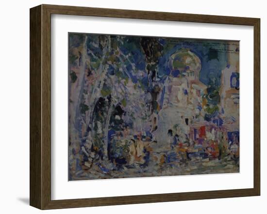 Stage Design for the Ballet the Scarlet Pimpernel by F. Hartman, 1911-Konstantin Alexeyevich Korovin-Framed Giclee Print