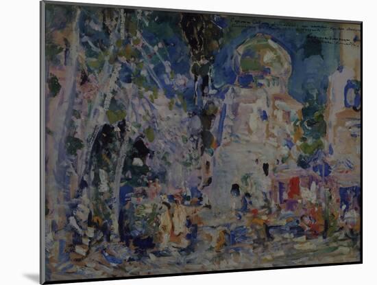 Stage Design for the Ballet the Scarlet Pimpernel by F. Hartman, 1911-Konstantin Alexeyevich Korovin-Mounted Giclee Print