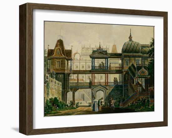 Stage Design for the Opera Askold's Grave by A. Verstovski, 1841-Andreas Leonhard Roller-Framed Giclee Print