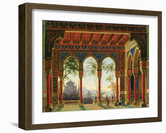 Stage Design for the Opera 'Ruslan and Lyudmila' by M. Glinka, 1842-Andreas Leonhard Roller-Framed Giclee Print