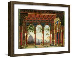 Stage Design for the Opera 'Ruslan and Lyudmila' by M. Glinka, 1842-Andreas Leonhard Roller-Framed Giclee Print