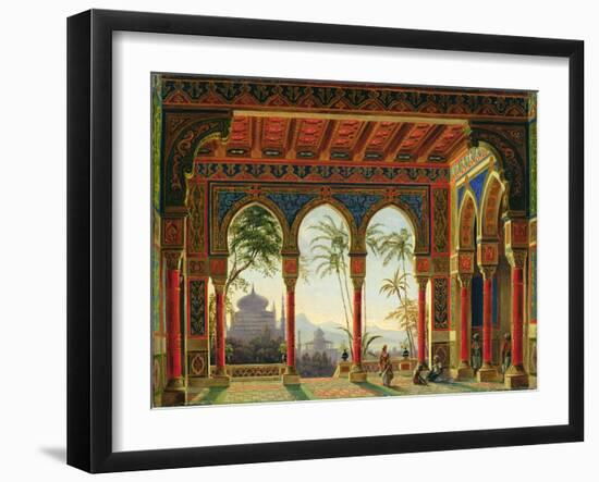 Stage Design for the Opera 'Ruslan and Lyudmila' by M. Glinka, 1842-Andreas Leonhard Roller-Framed Giclee Print