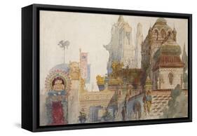 Stage Design for the Opera Ruslan and Lyudmila by M. Glinka-Viktor Alexandrovich Hartmann-Framed Stretched Canvas