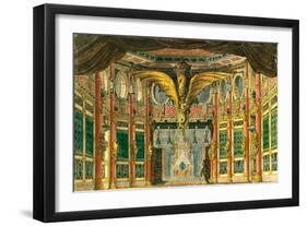 Stage Design for the Opera the Bronze Horse by D. Auber, 1837-Andreas Leonhard Roller-Framed Giclee Print