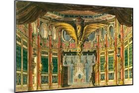 Stage Design for the Opera the Bronze Horse by D. Auber, 1837-Andreas Leonhard Roller-Mounted Giclee Print