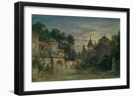 Stage Design for the Opera the Force of Destiny by G. Verdi, 1875-Matvei Andreyevich Shishkov-Framed Premium Giclee Print