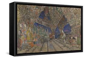 Stage Design for the Opera the Golden Cockerel by N. Rimsky-Korsakov-Konstantin Alexeyevich Korovin-Framed Stretched Canvas