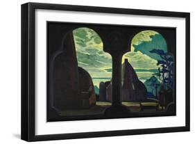 Stage Design for the Opera Tristan and Isolde by R. Wagner, 1912-Nicholas Roerich-Framed Premium Giclee Print