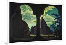 Stage Design for the Opera Tristan and Isolde by R. Wagner, 1912-Nicholas Roerich-Framed Giclee Print