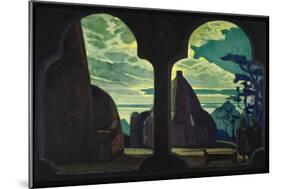 Stage Design for the Opera Tristan and Isolde by R. Wagner, 1912-Nicholas Roerich-Mounted Giclee Print