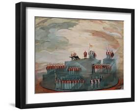 Stage Design for the Opera War and Peace by S. Prokofiev, 1981-Nikolai Nikolayevich Zolotaryev-Framed Giclee Print