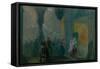 Stage Design for the Play the Storm by A. Ostrovsky, Mid of the 19th C-null-Framed Stretched Canvas